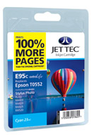 Jettec Cyan Compatible Cartridge for Epson Stylus Photo RX400 � RX420 � RX425 � RX520 � R240