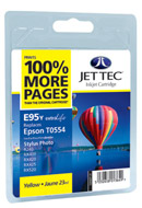 Jettec Yelloe Compatible Cartridge for Epson Stylus Photo RX400 � RX420 � RX425 � RX520 � R240