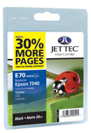 JetTec Compatible Inkjet Cartridge, Specifically tailored inks designed for brilliant photos and fantastic presentations.Unique award winning cartridge design means 30% more pages compared with other 3rd party ink cartridges. 