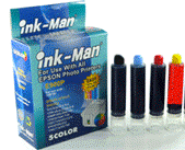 InkMan EPSON Inkjet Cartridge Reset and Ink Refill Kit