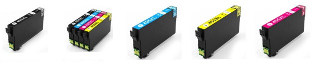 Epson T405 B / T405 XL Colours Compatible Ink cartridges